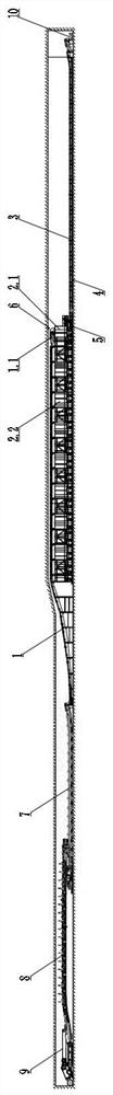 Coal mine underground movable type material storage system and method