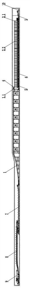 Coal mine underground movable type material storage system and method