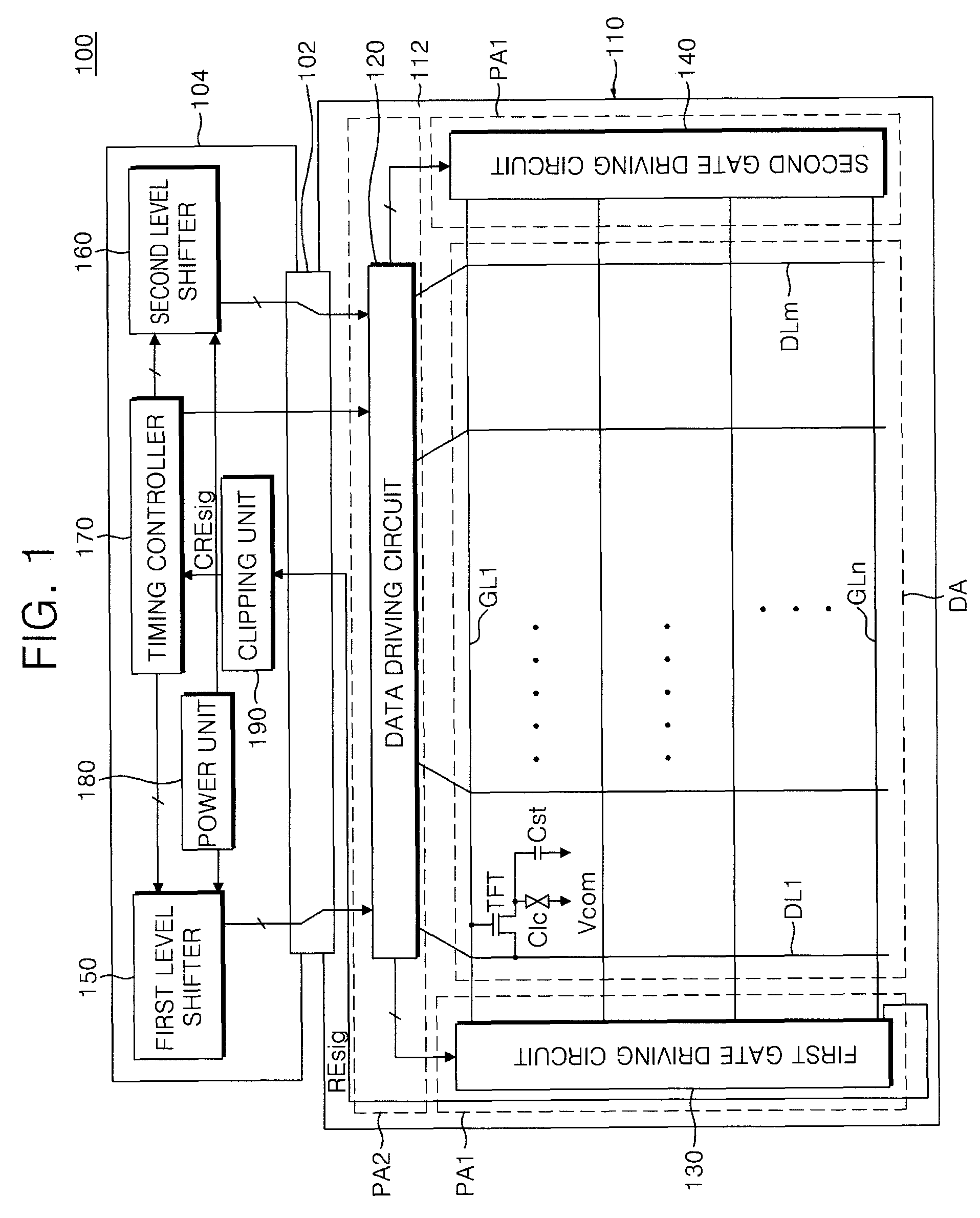 Liquid crystal display device, system and methods of compensating for delays of gate driving signals thereof