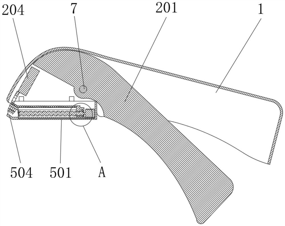 Anastomat capable of discharging nails at constant speed