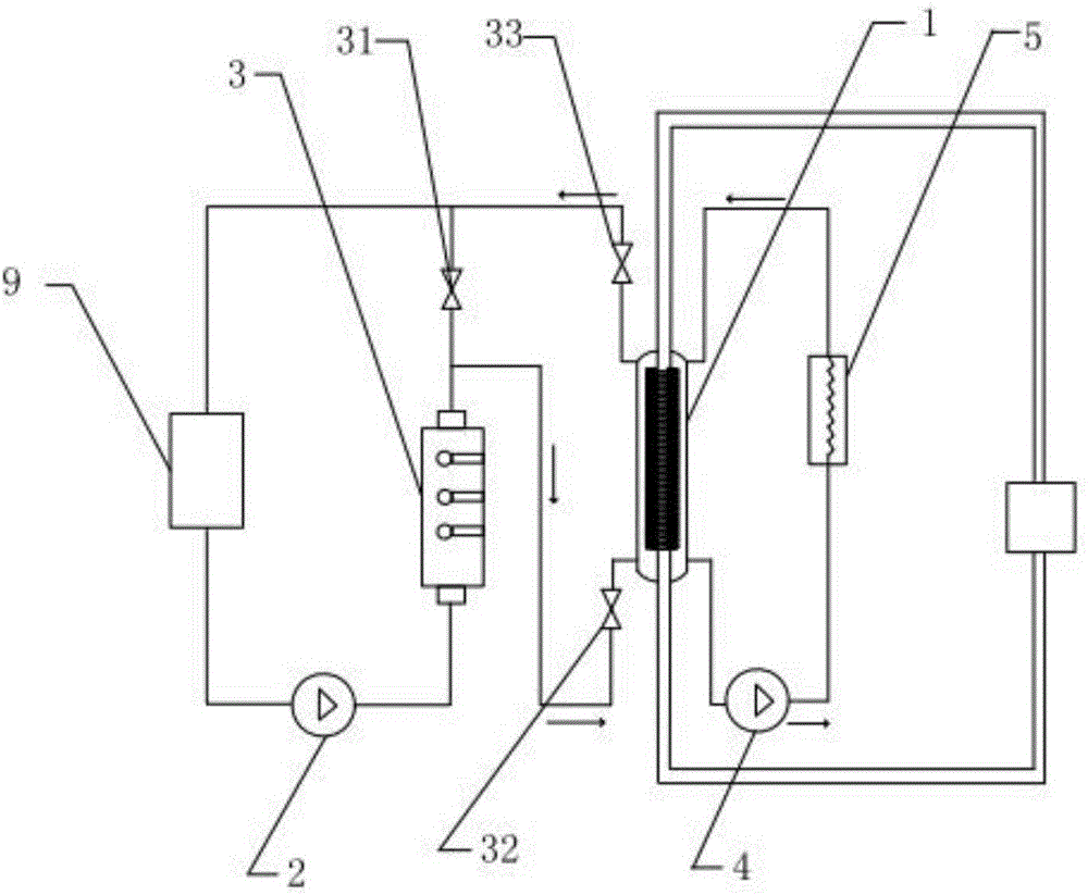 Circulation water cooling device with vertical low-resistance cooling system