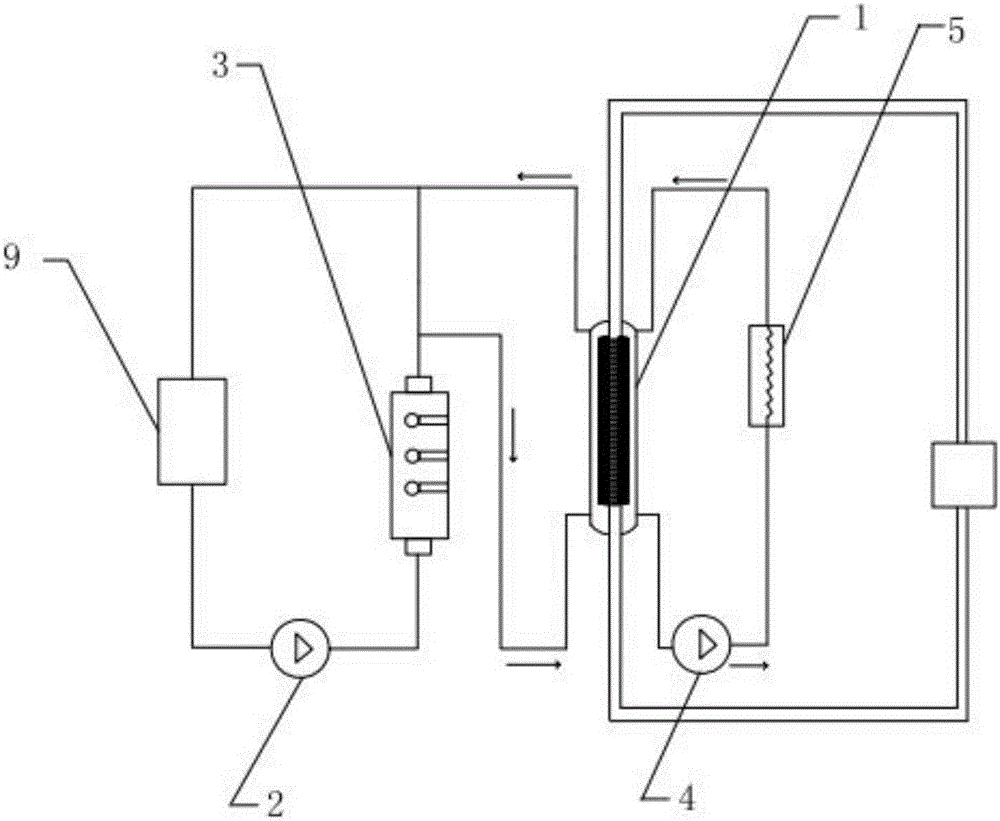 Circulation water cooling device with vertical low-resistance cooling system