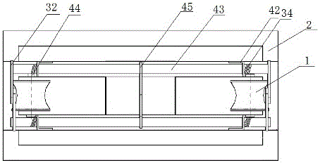 Vertical double-bundled line outgoing operation platform