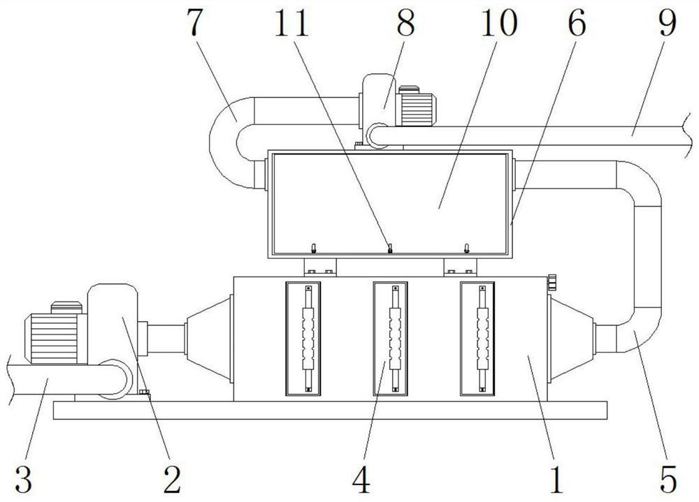 Detachable self-cleaning industrial waste gas purification device