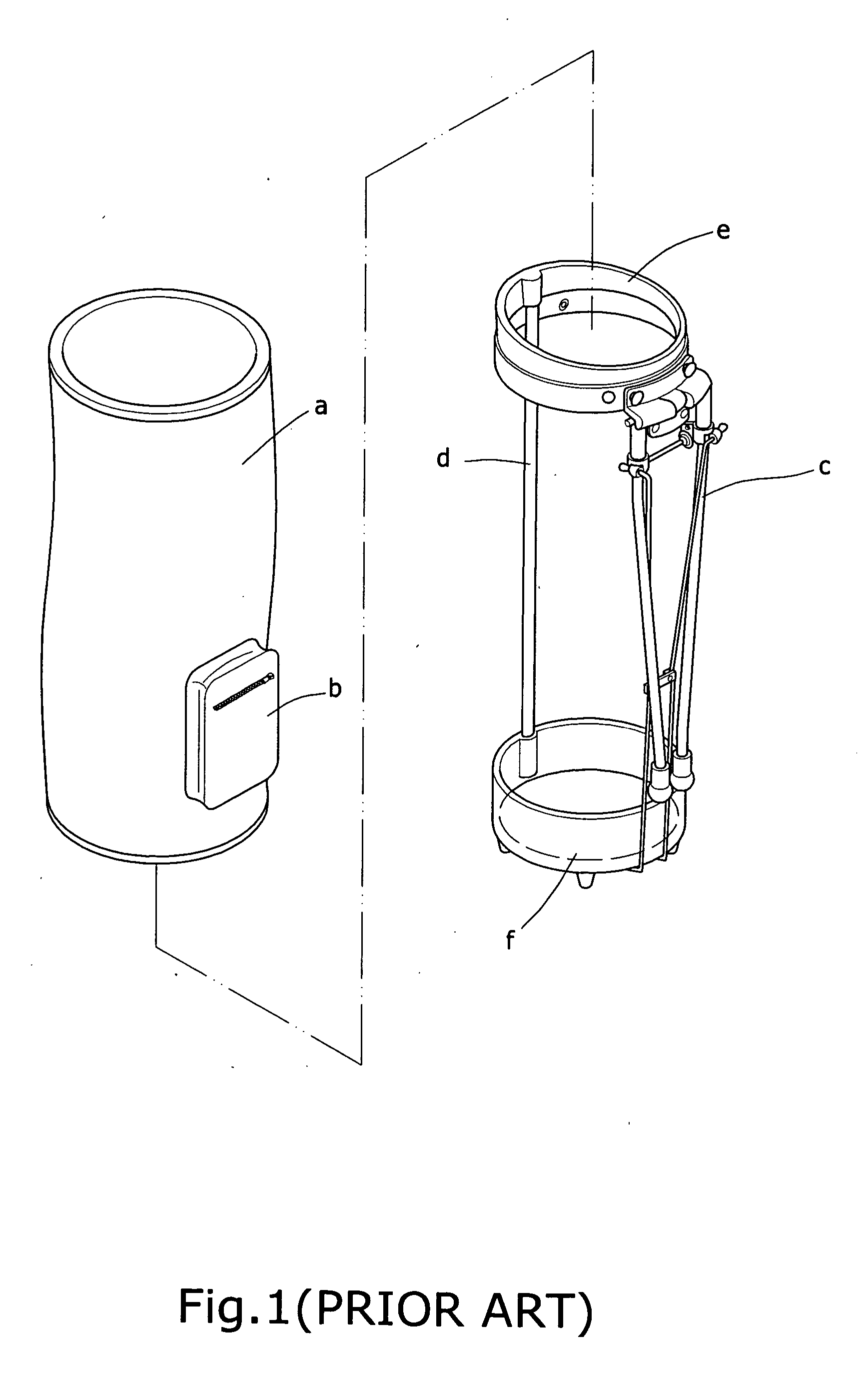 Golf bag structure