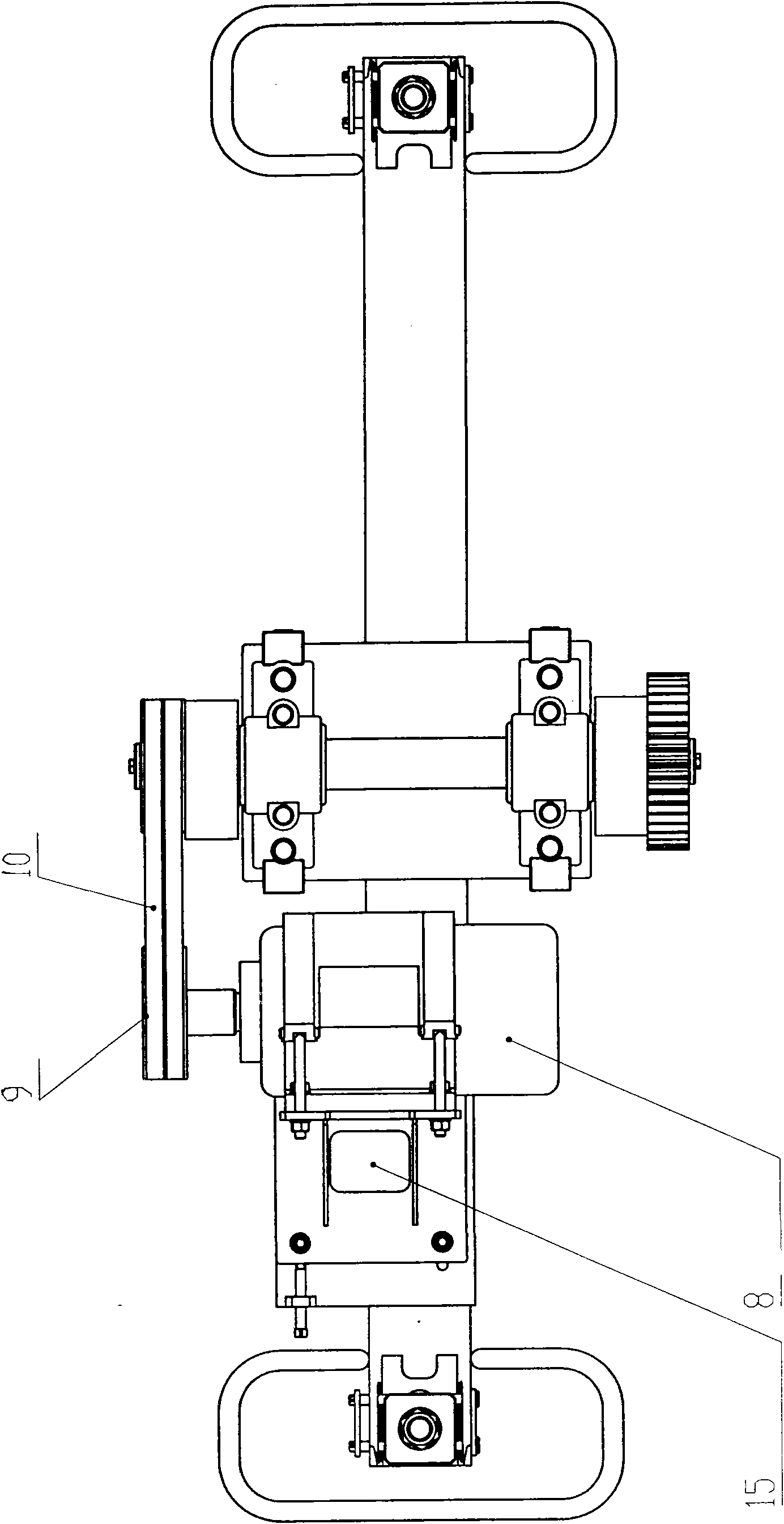 Small sleeper stabilization integrating machine