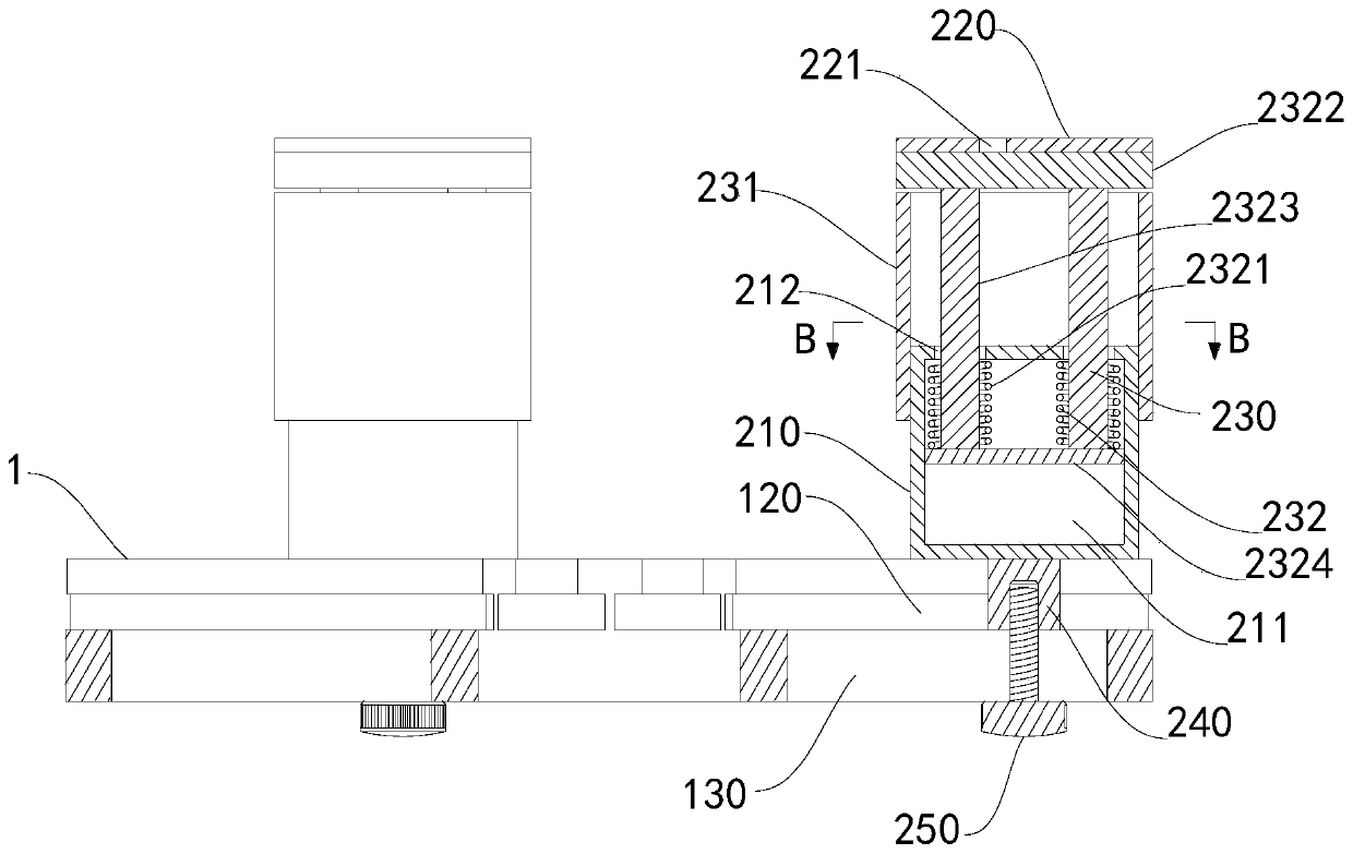 Auxiliary device for installation and positioning of claw poles