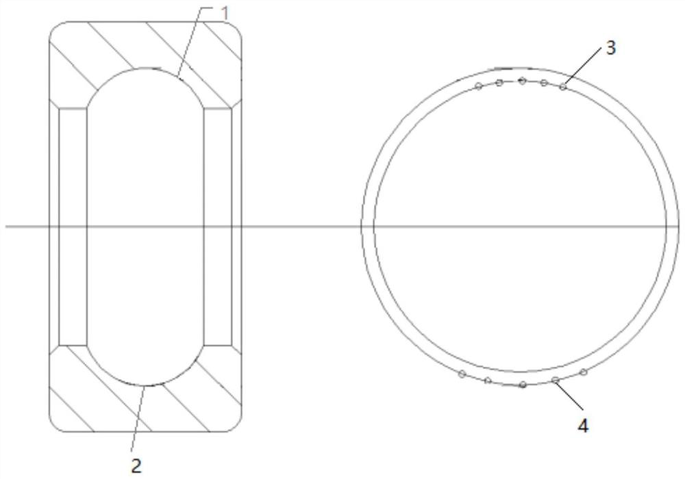 High-sensitivity small-blind-area ultrasonic detection method for bearing ring