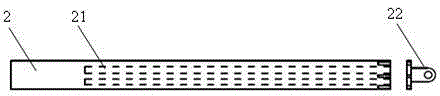 Flexural type inhaul cable particle damper