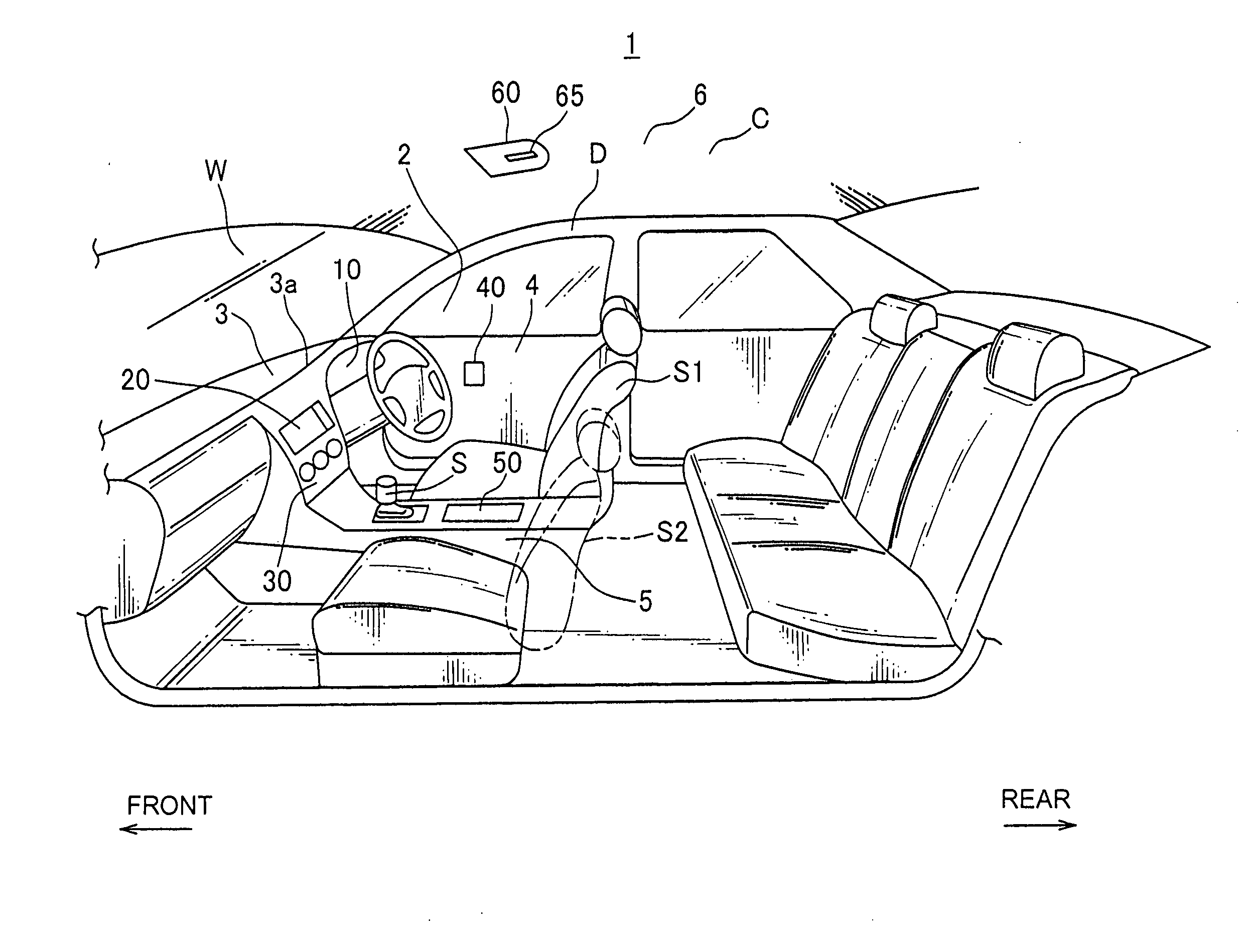 Light emission structure for indication symbol in interior space of vehicle