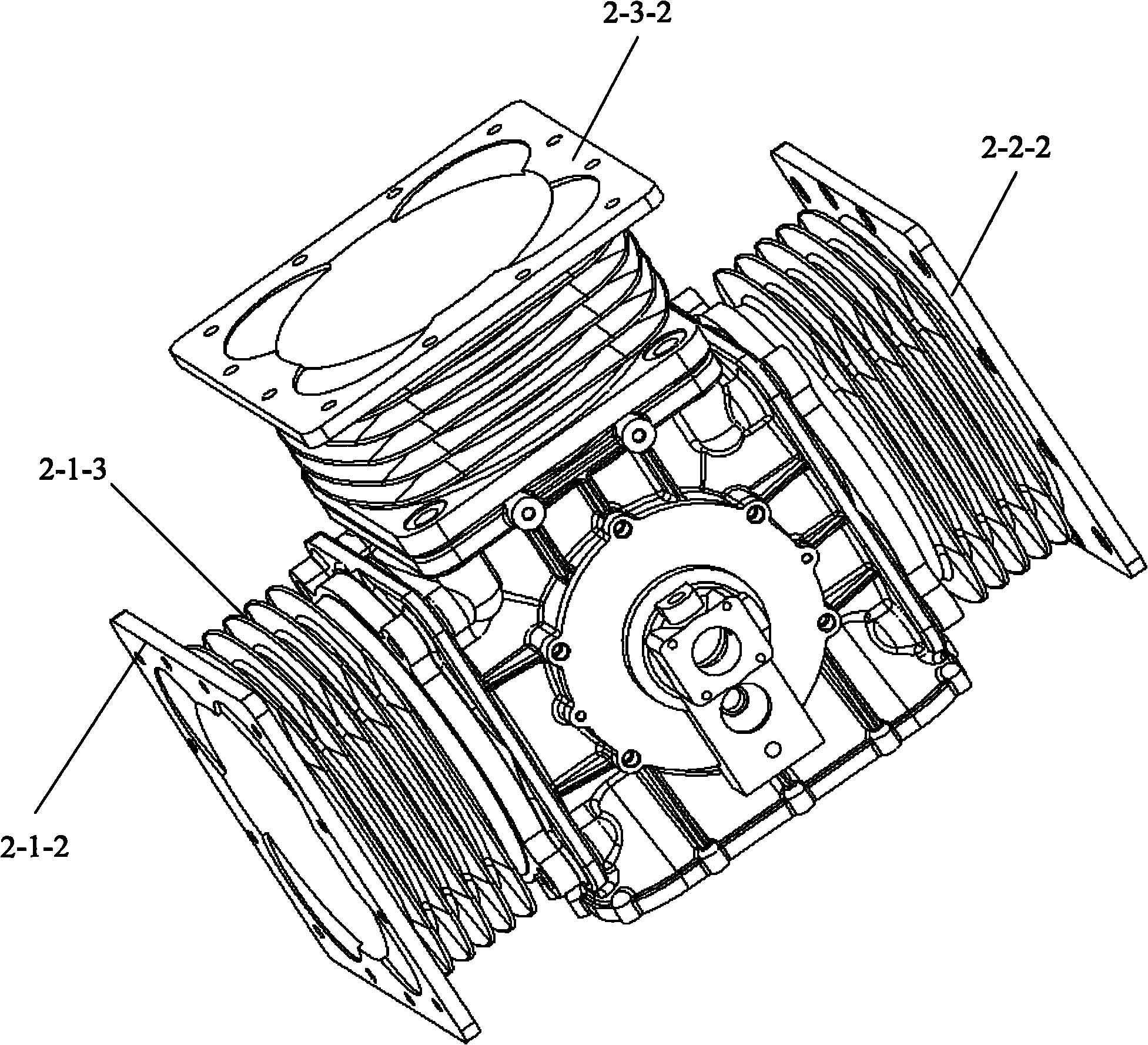 Machine body, and compressor and internal combustion engine using same