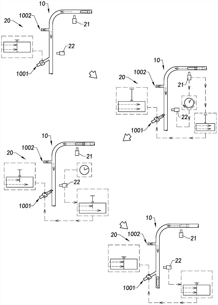 Pneumatic buffering method, pneumatic buffering device and pneumatic transmission equipment