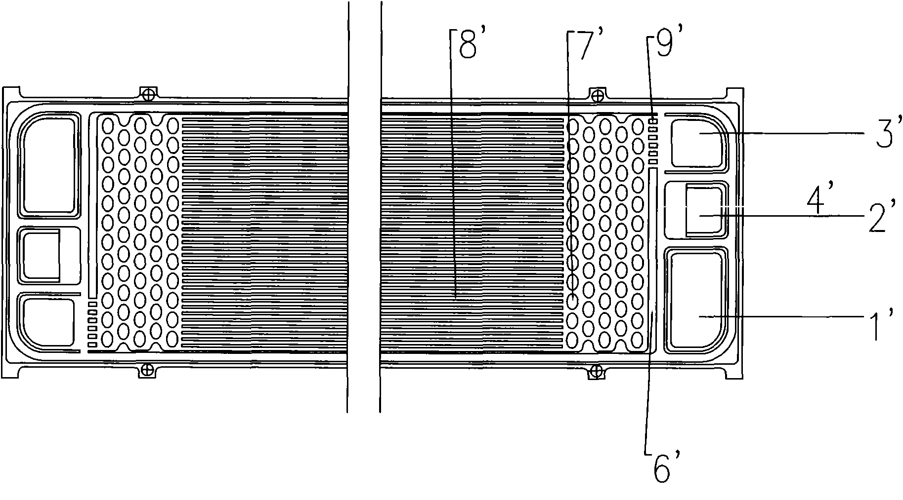 Proton exchange membrane fuel cell metal bipolar plate