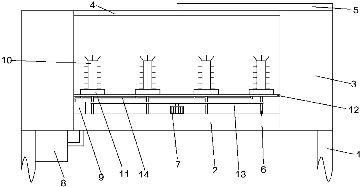 Batch cleaning device for bottles