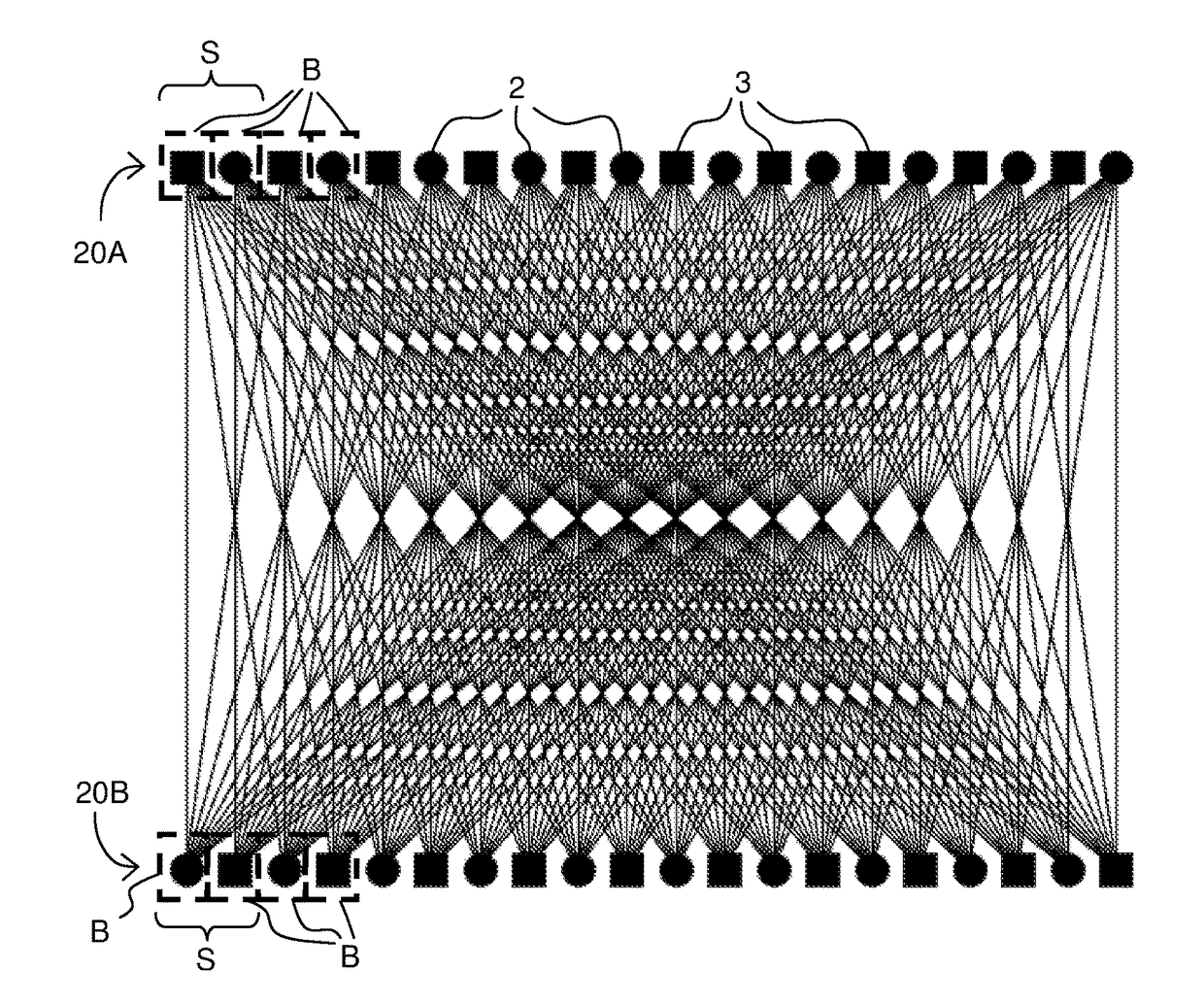 Touch-sensitive apparatus with improved spatial resolution