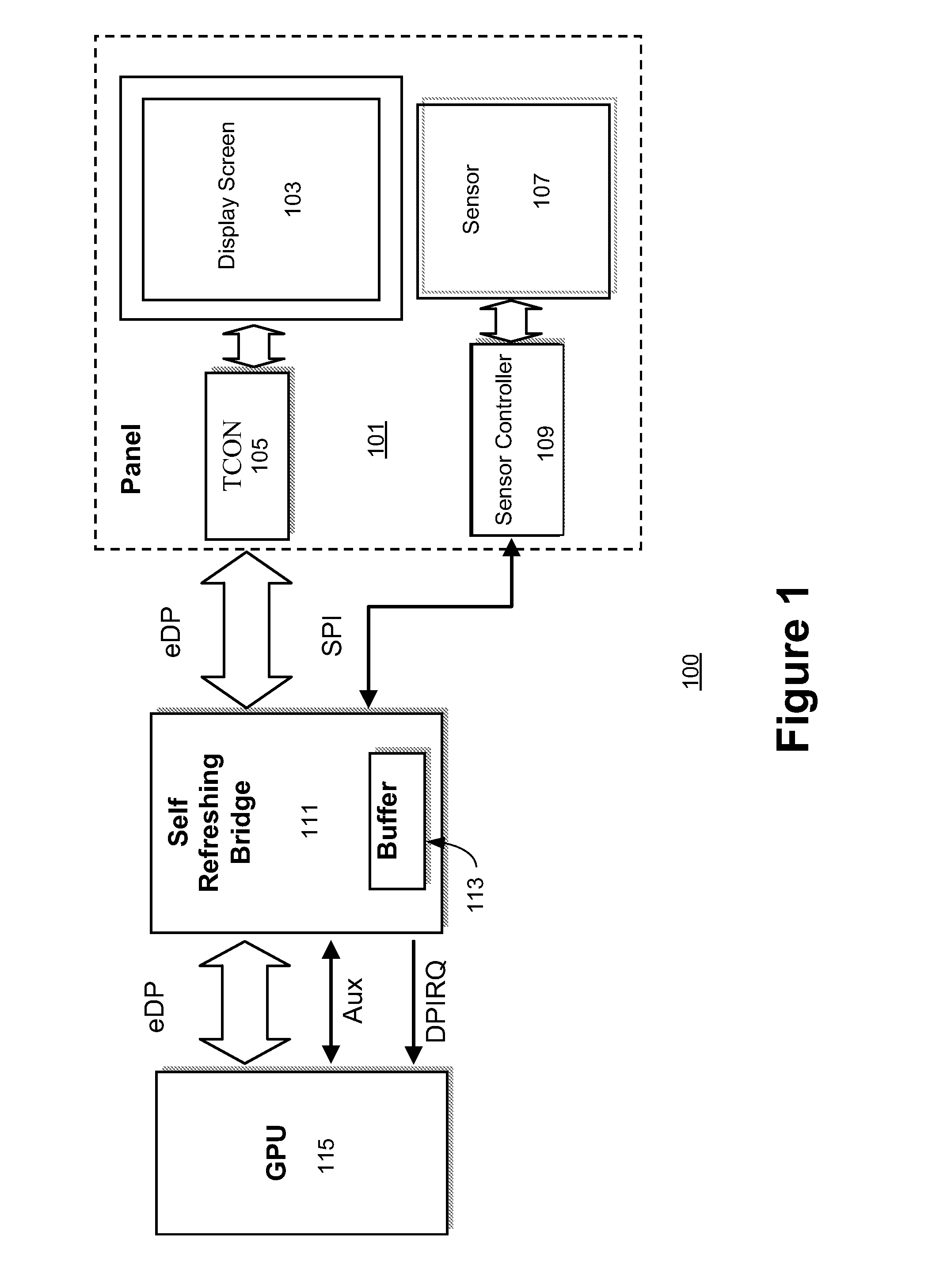 Method and apparatus for optimizing display updates on an interactive display device