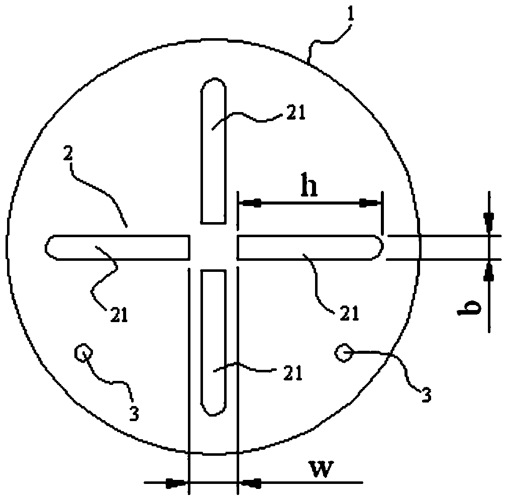 Radiation patch for microstrip antenna and microstrip antenna