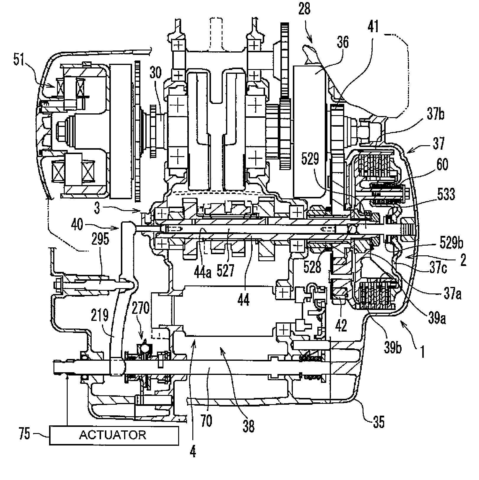 Transmission, straddle-type vehicle provided with the same, and control method for transmission