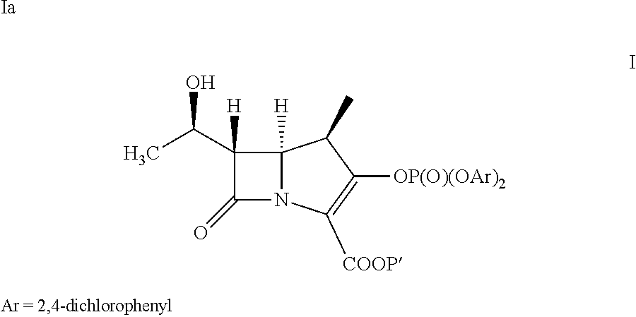 Process for the preparation of carbapenem using cabapenem intermediates and recovery of cabapenem