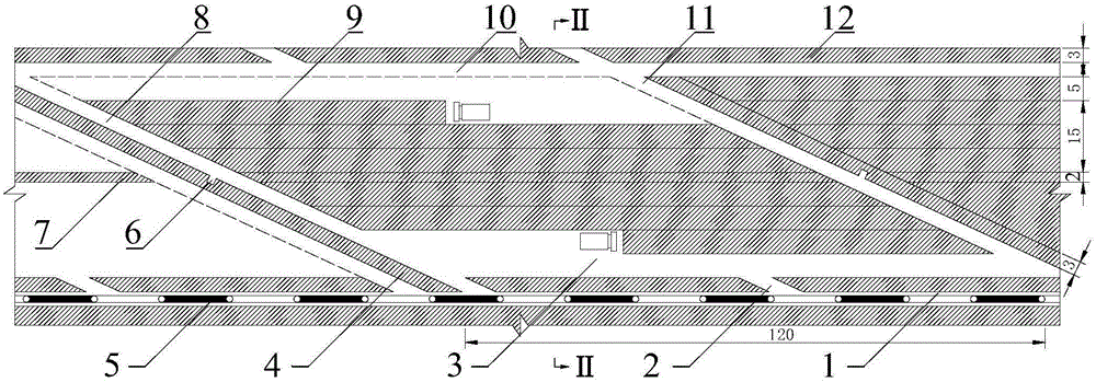 Mining- machine-based slowly inclined thin ore vein mechanized continuous mining method