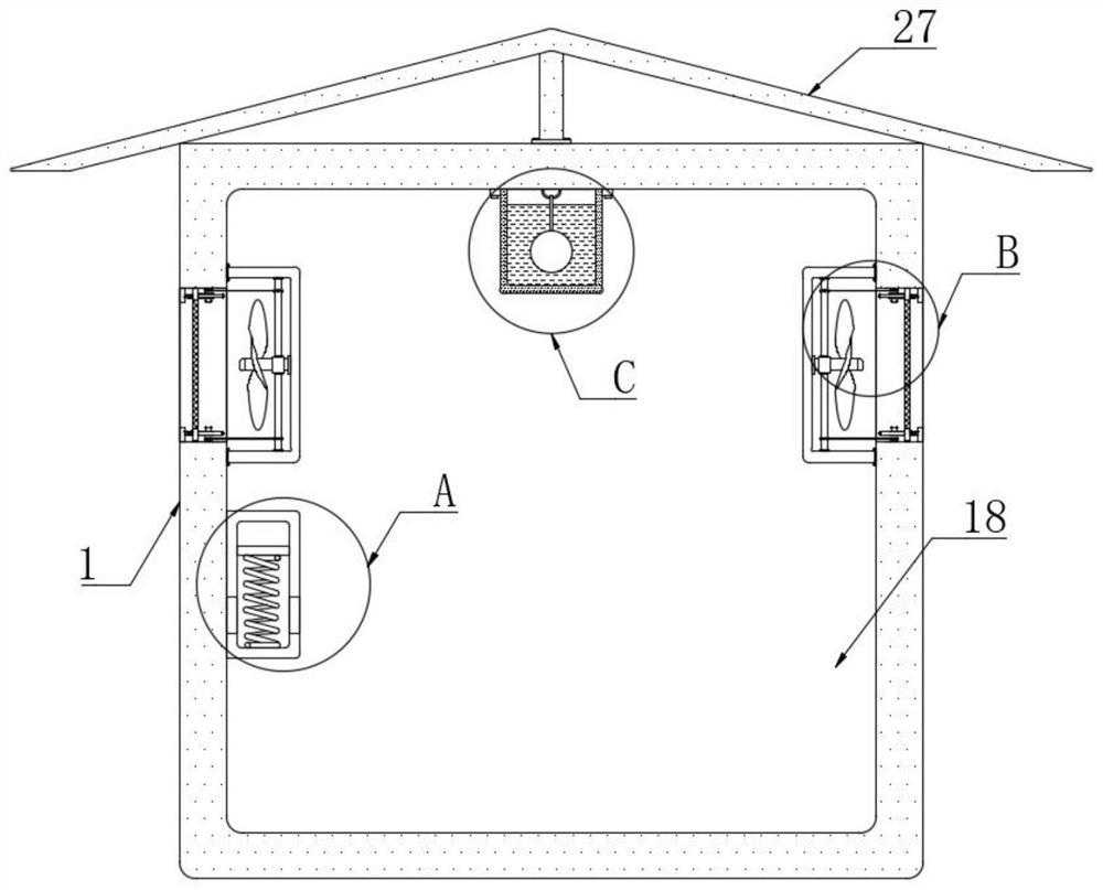 Automatic heat dissipation protection device for transformer