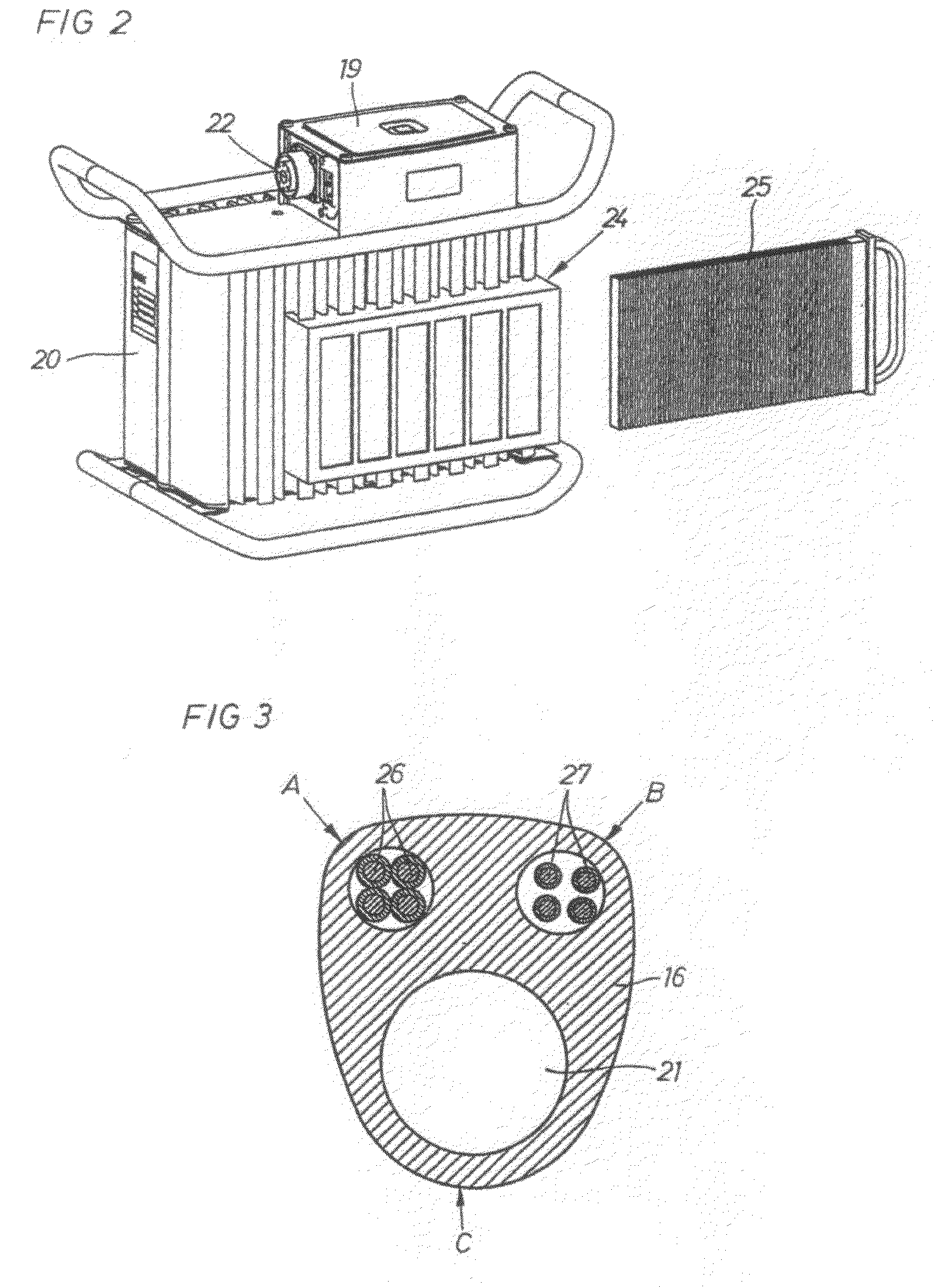 Electric portable grinder with air cooling system