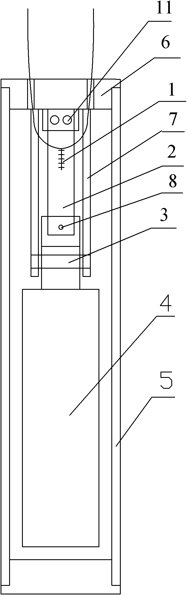 Pendulum bob-constant section beam fiber bragg grating dip angle sensor and calibration method