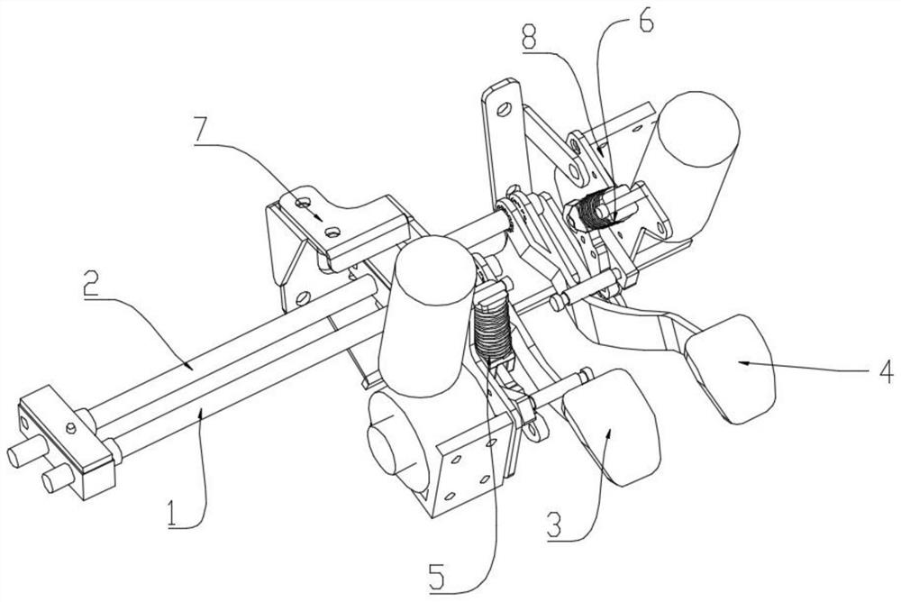 Actuator-based automobile brake and clutch control device