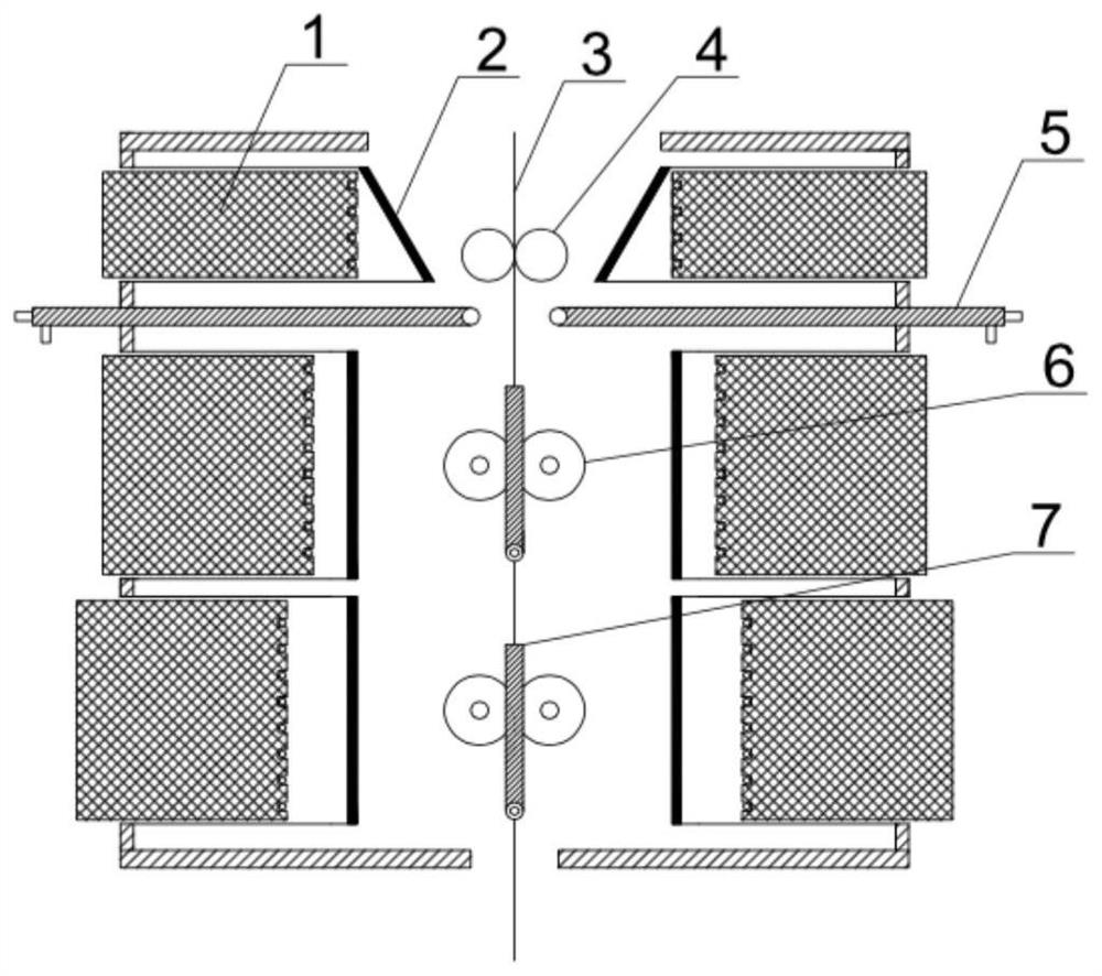 A shaping method suitable for flexible glass drawing