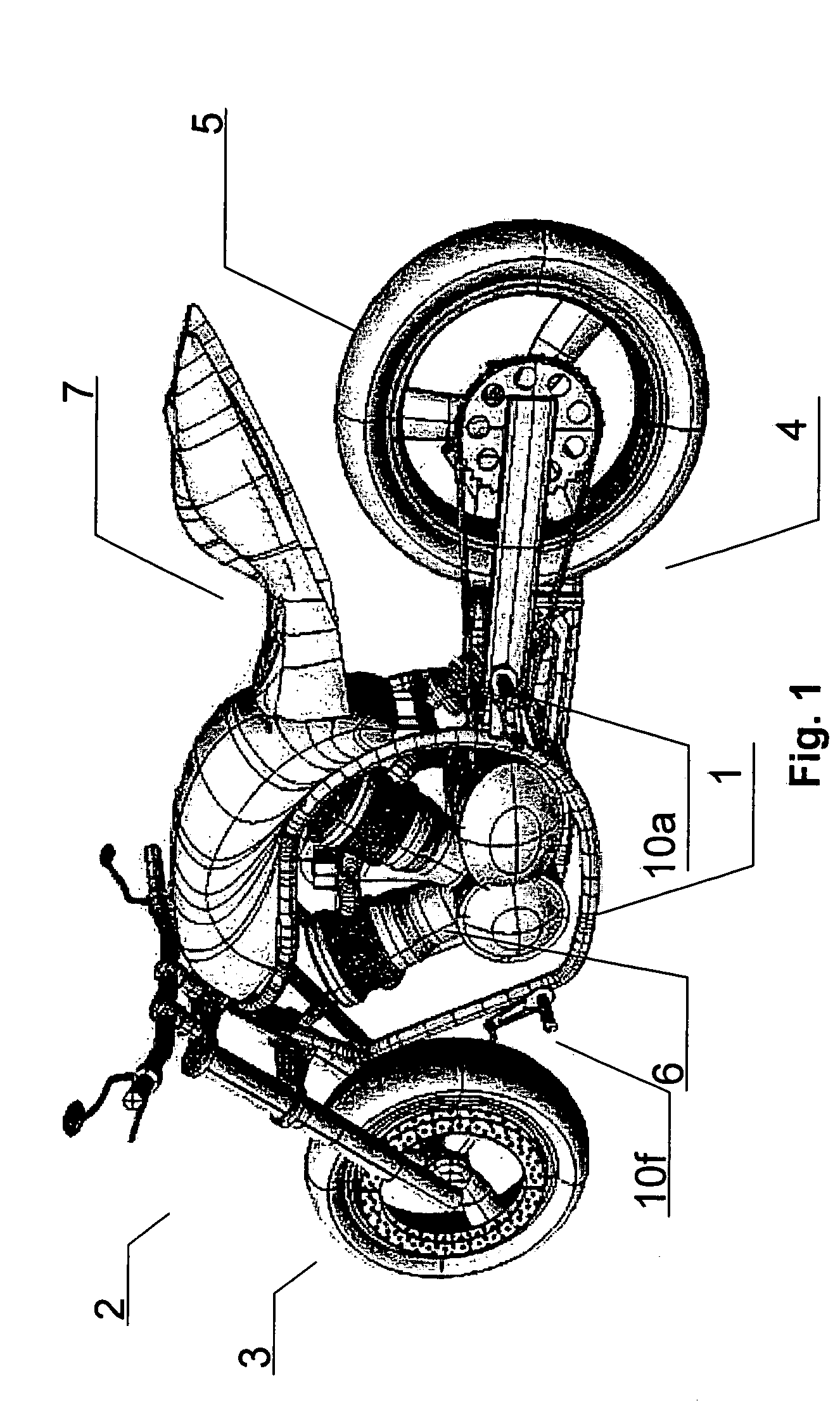 Motorcycle for adjustable riding postures