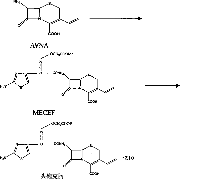 Method of synthesizing cefixime