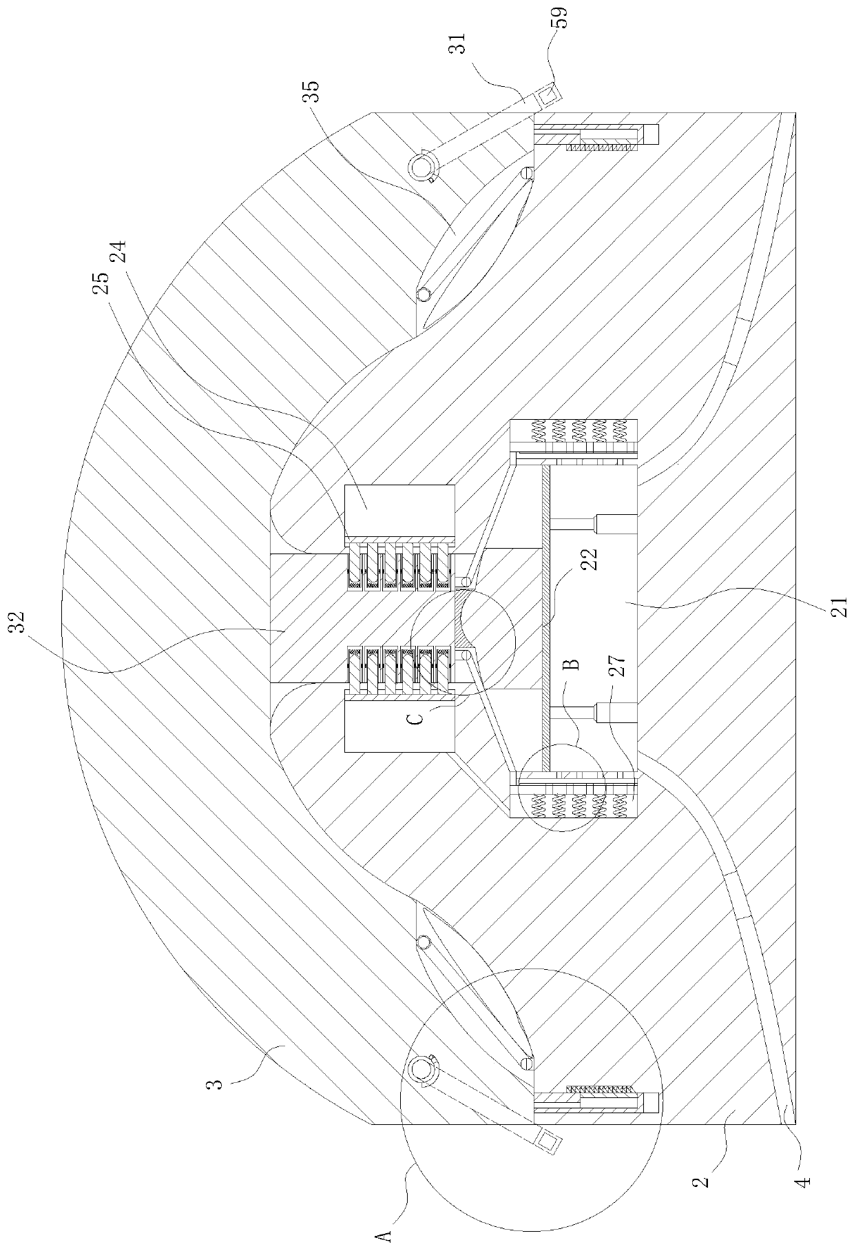 Block chain network node service device oriented to multi-block-chain platform