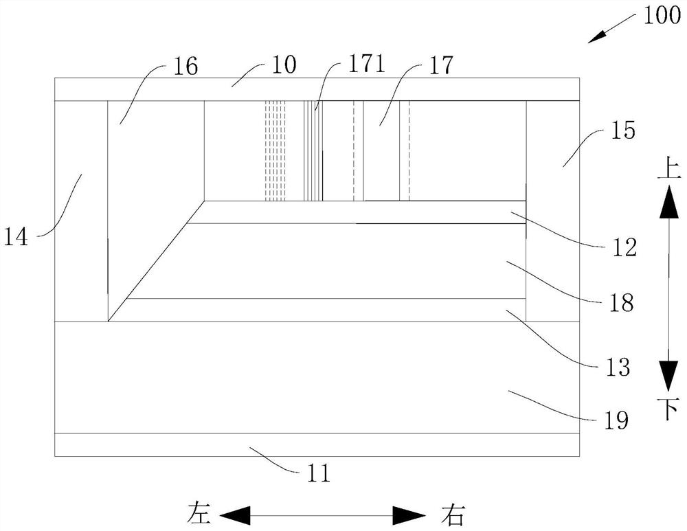 Acceleration device and medium laser accelerating structure based on semiconductor laser