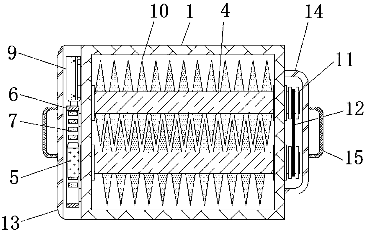 Aquatic feed crushing and mixing device convenient to discharge