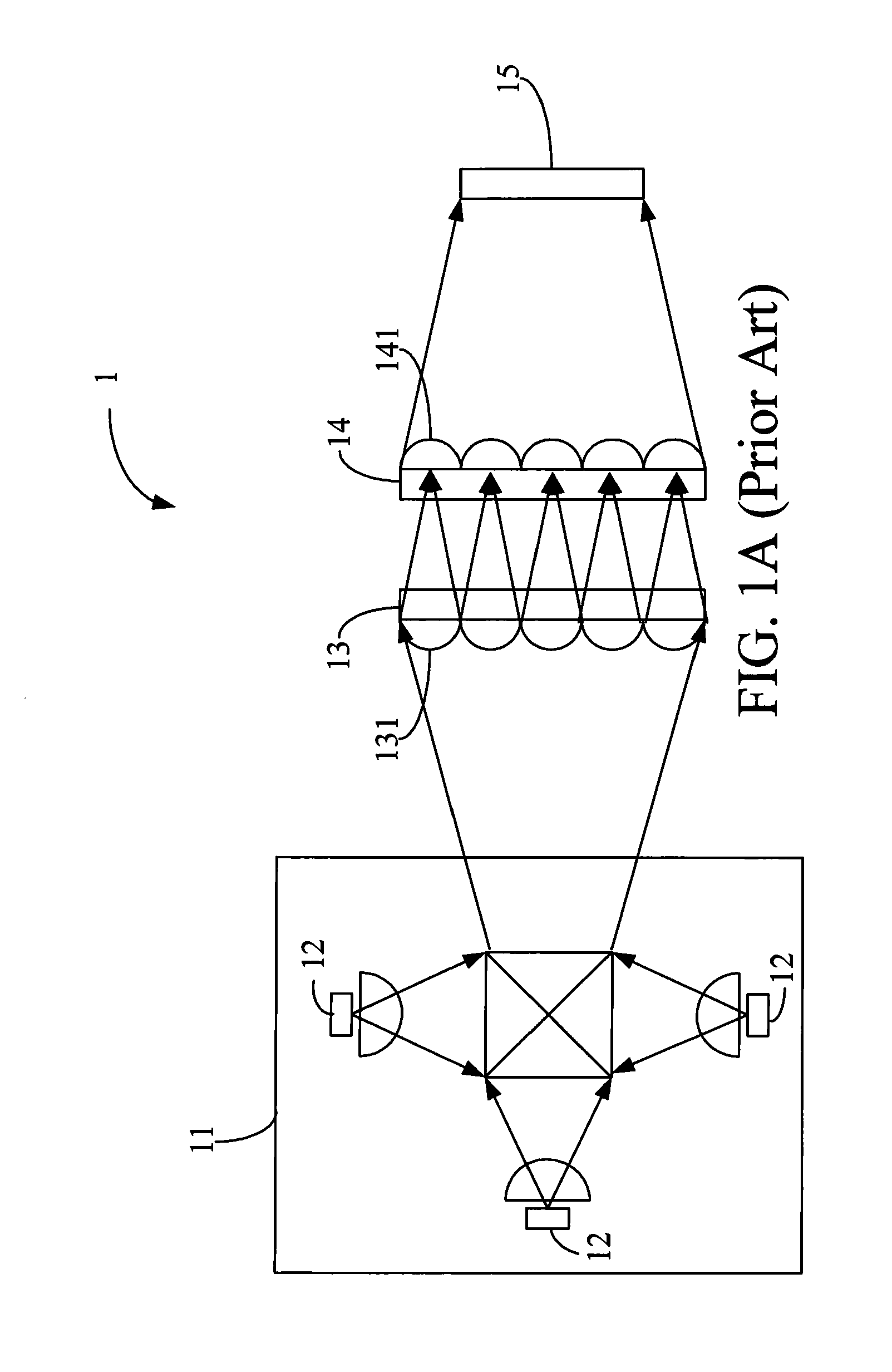 Lens array set and projection apparatus
