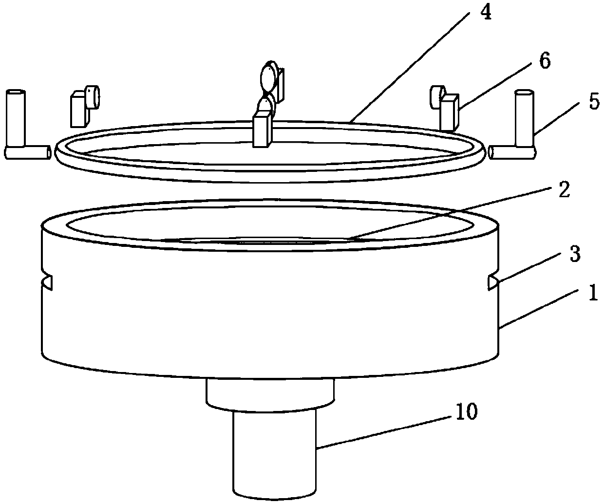 Welding equipment for rapid cooling and quenching of atomized water