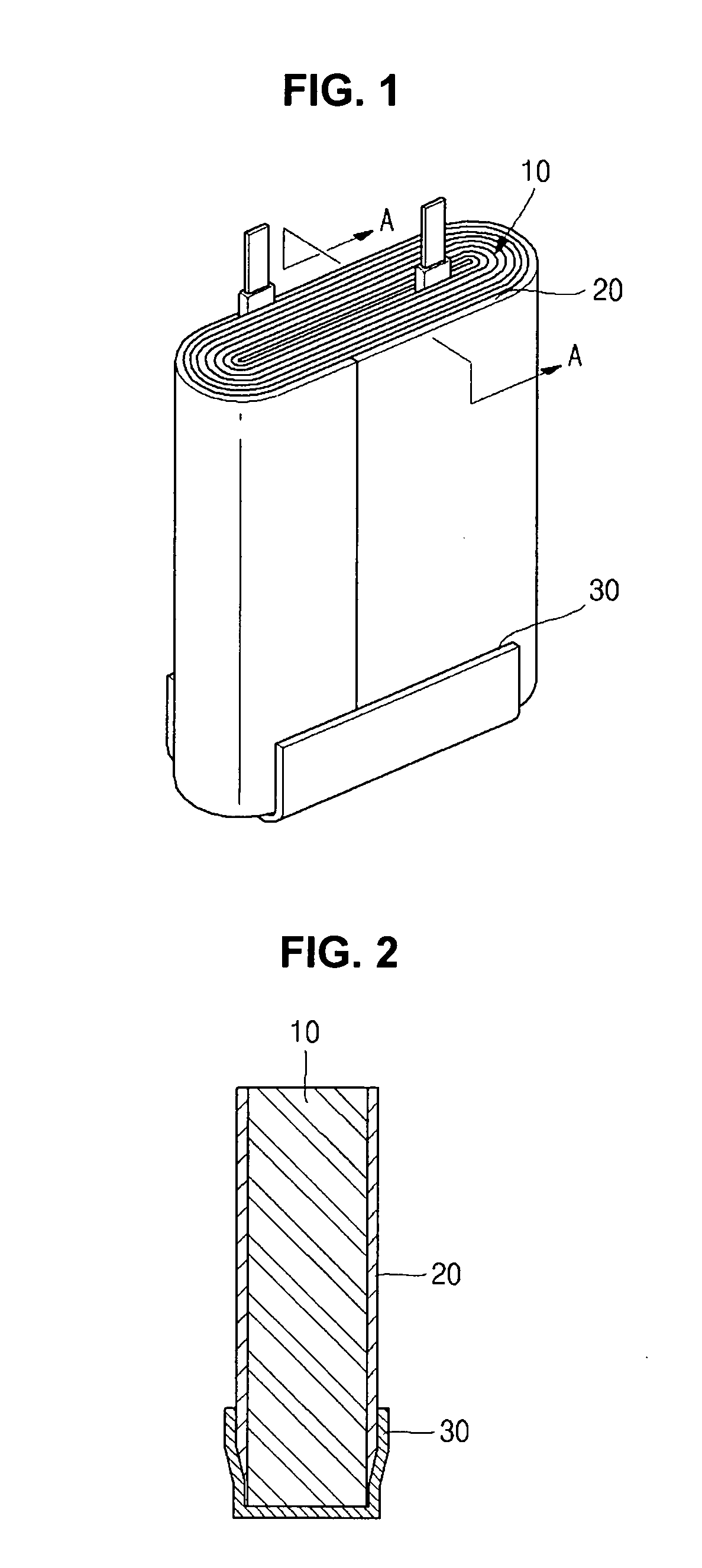 Prismatic lithium ion rechargeable battery