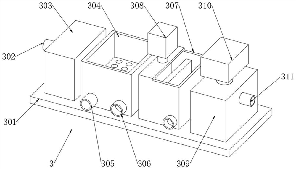 A green building sewage treatment integrated device