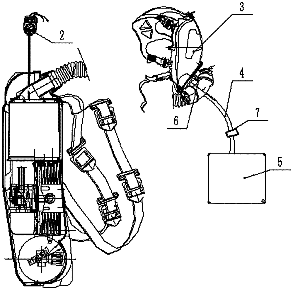 Positive-pressure oxygen respirator with functions of drinking and intelligent electronic alarming