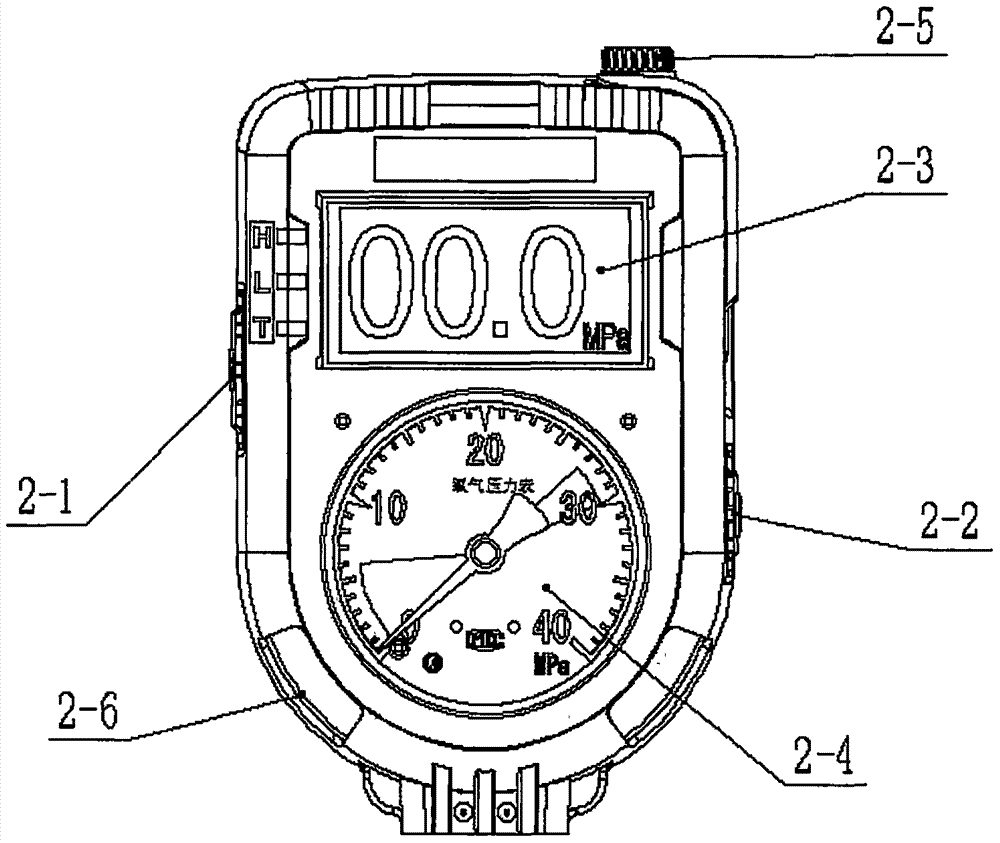 Positive-pressure oxygen respirator with functions of drinking and intelligent electronic alarming