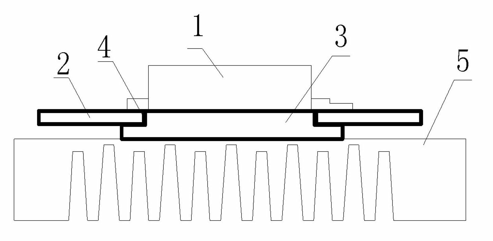 Photovoltaic inverter IGBT (Insulated Gate Bipolar Transistor) heat-dissipating structure