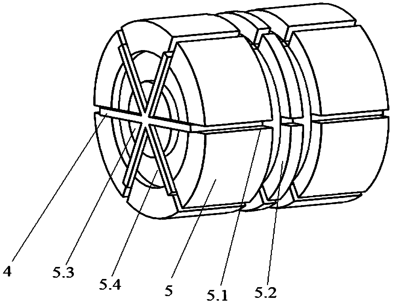 Pipeline inspection device based on rotating electromagnetic field