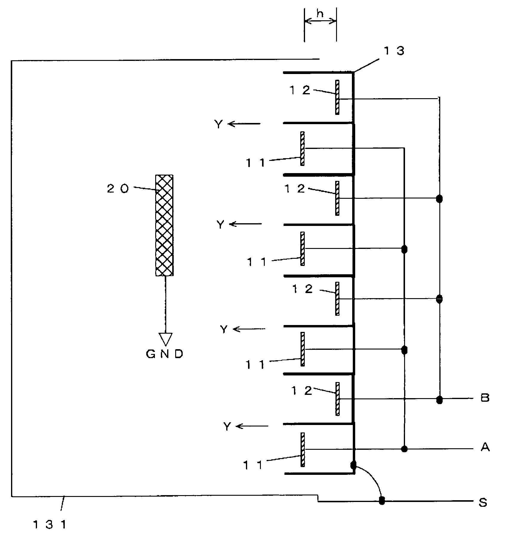 Capacitance detecting proximity sensor