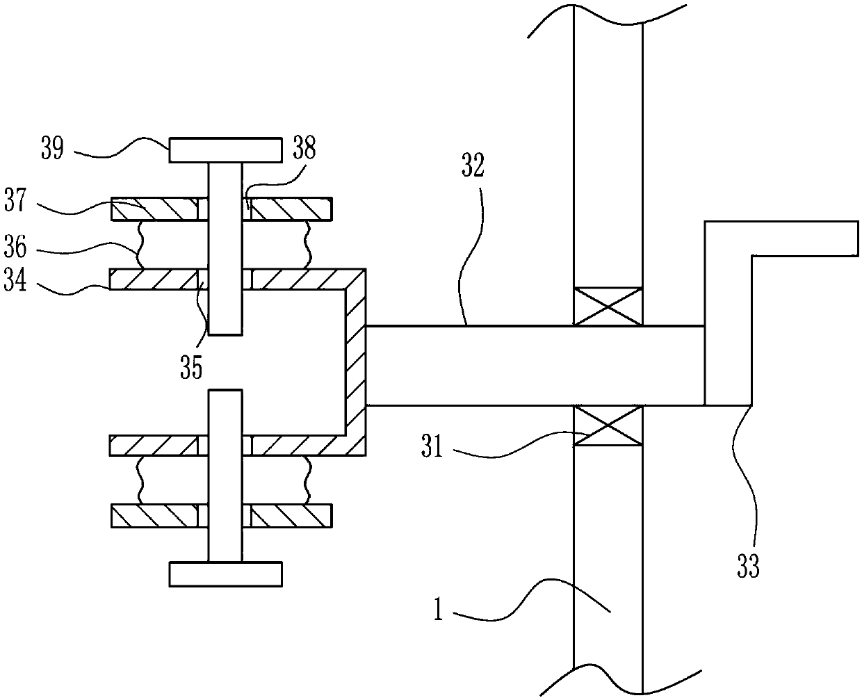 Spraying equipment before coating of mechanical arm parts