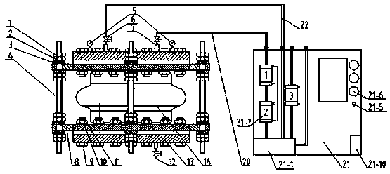 Performance identification test method for high-reliability rubber expansion joint