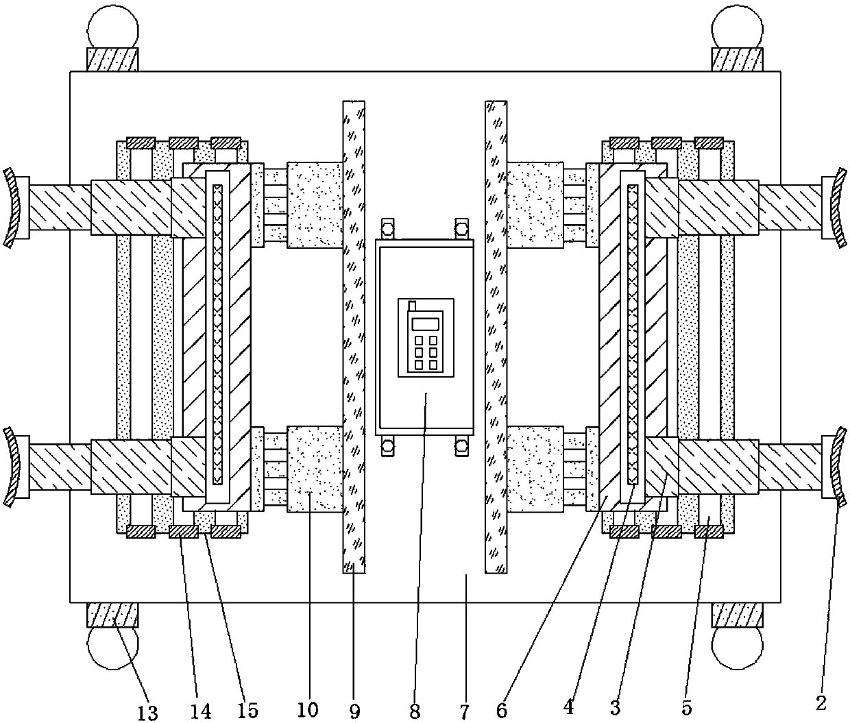 Fixing clamp for spraying paint to car shell