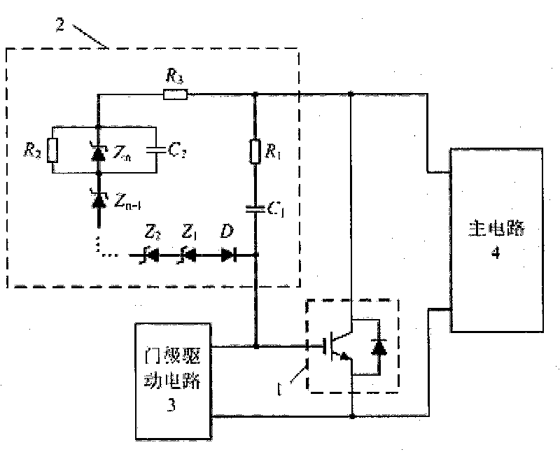 Slope and peak integrated control circuit for insulated gate bipolar transistor