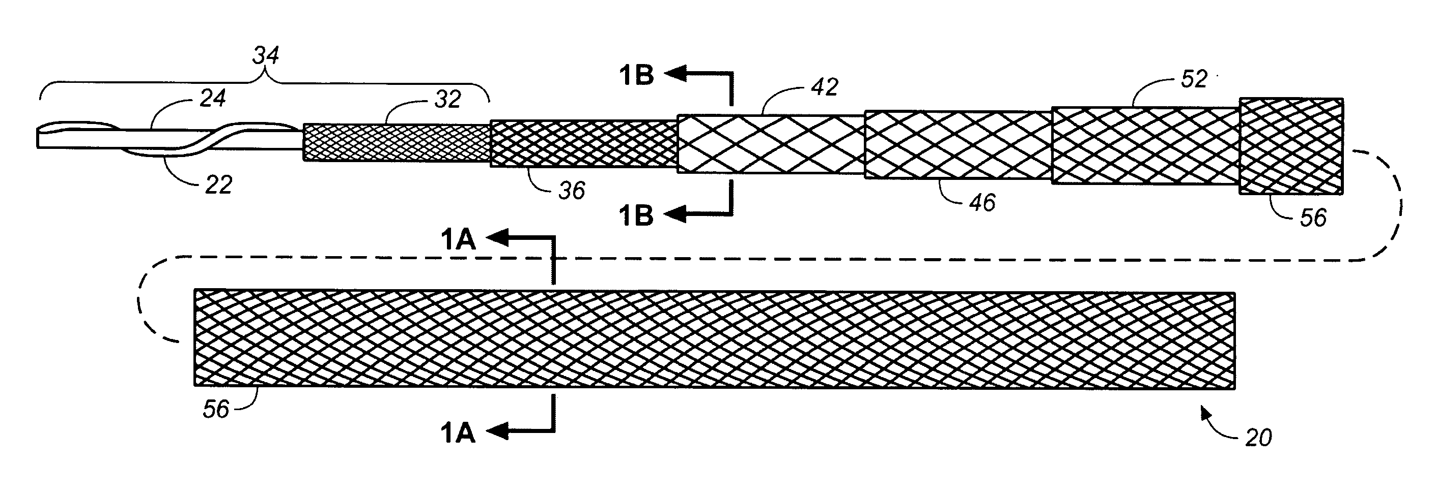 Headline sonar cable