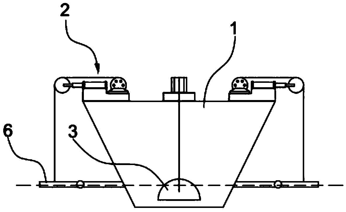 Unattended ship stabilizing device