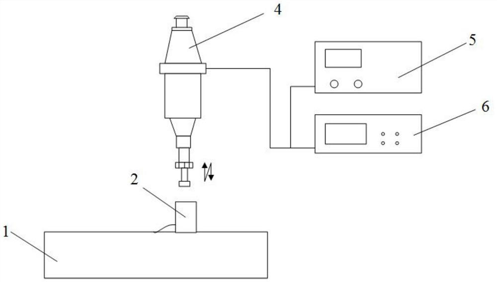 Ultrasonic-assisted machining load amplitude measuring device and method